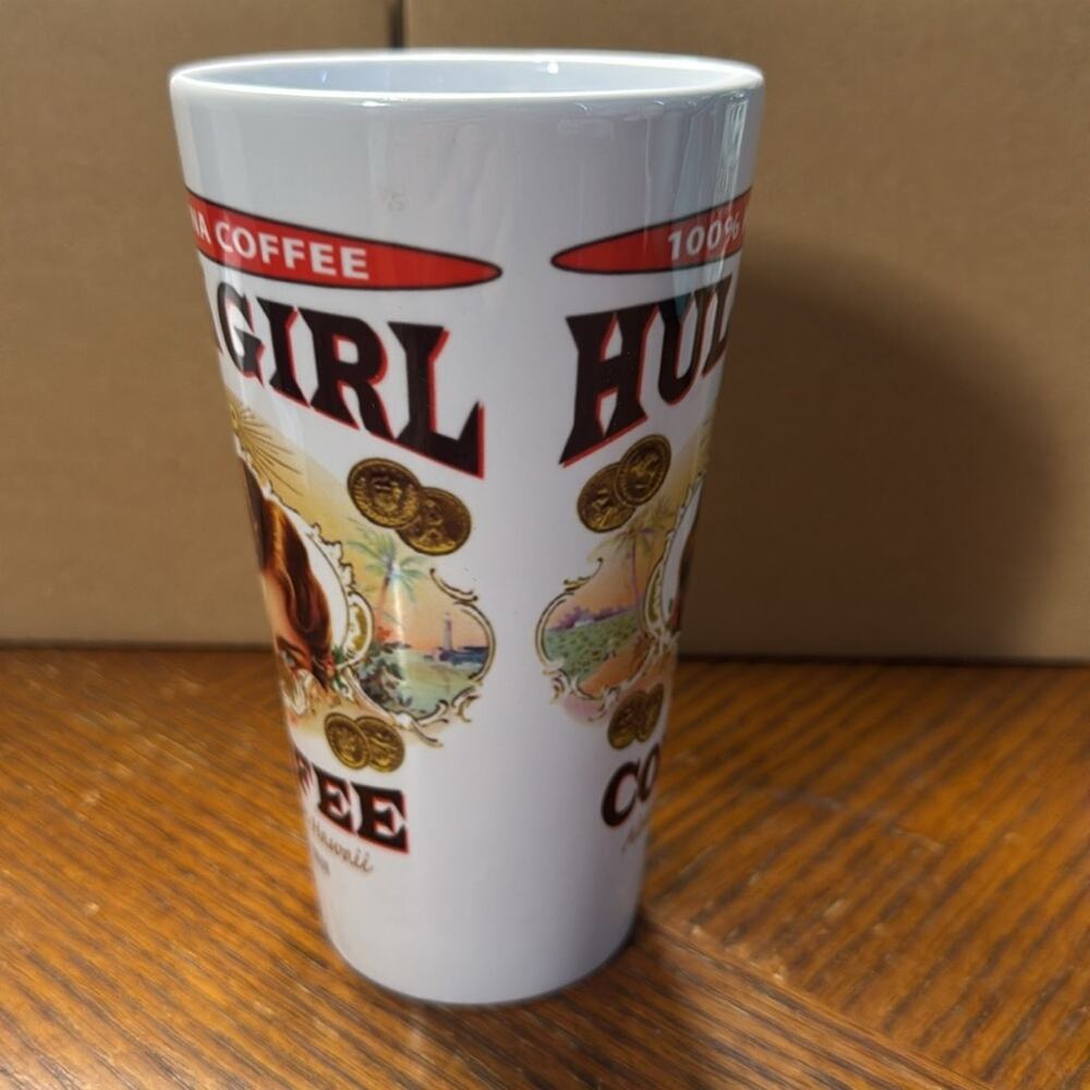 NWT Hula Girl Coffee Hawaii White Latte Coffee Mug 17 Ounces - Picture 2 of 6
